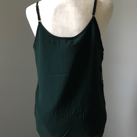 Final❗️ONE Left❗️Dark Green Sequin Tank - Picture 6 of 8